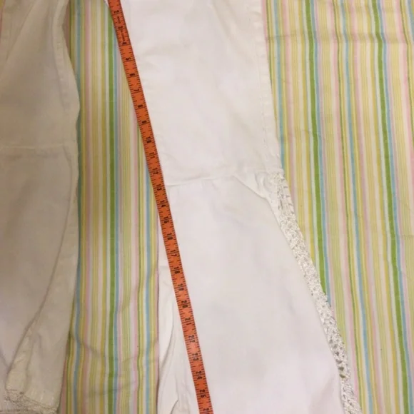 Vkntage White Jeans With Lace Trim on bell bottoms by Officious IND - Picture 8 of 12